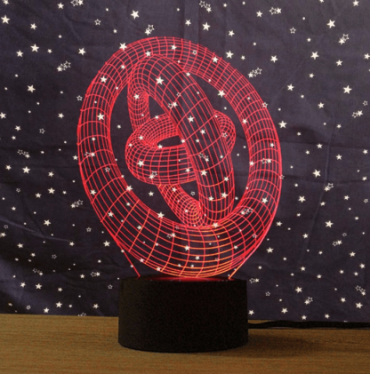 Abstract 3D Art Creative Vision Lamp Night Light - 3D Optical Lamp