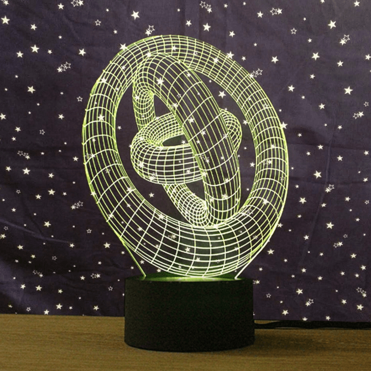 Abstract 3D Art Creative Vision Lamp Night Light - 3D Optical Lamp