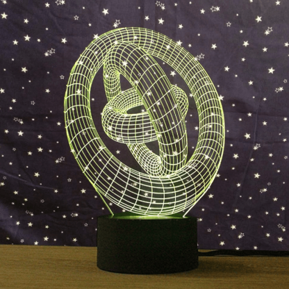 Abstract 3D Art Creative Vision Lamp Night Light - 3D Optical Lamp