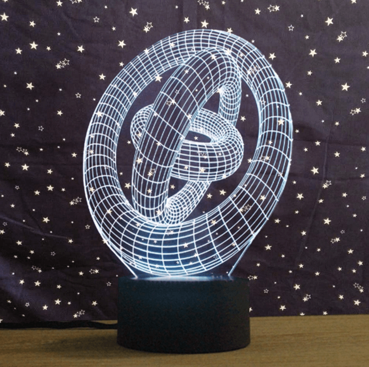 Abstract 3D Art Creative Vision Lamp Night Light - 3D Optical Lamp