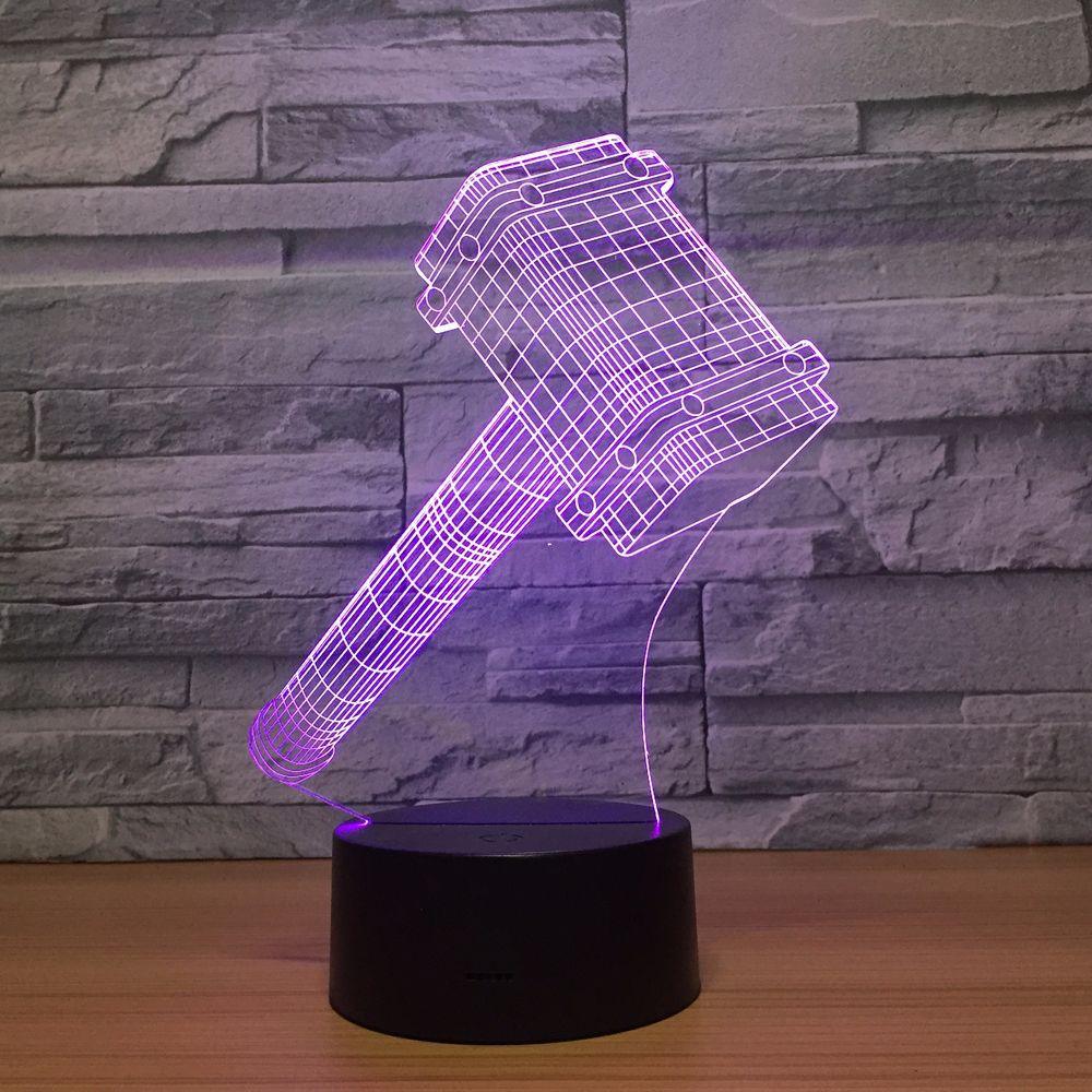 Marvel Inspired Quake 3D Optical Illusion Lamp - 3D Optical Lamp