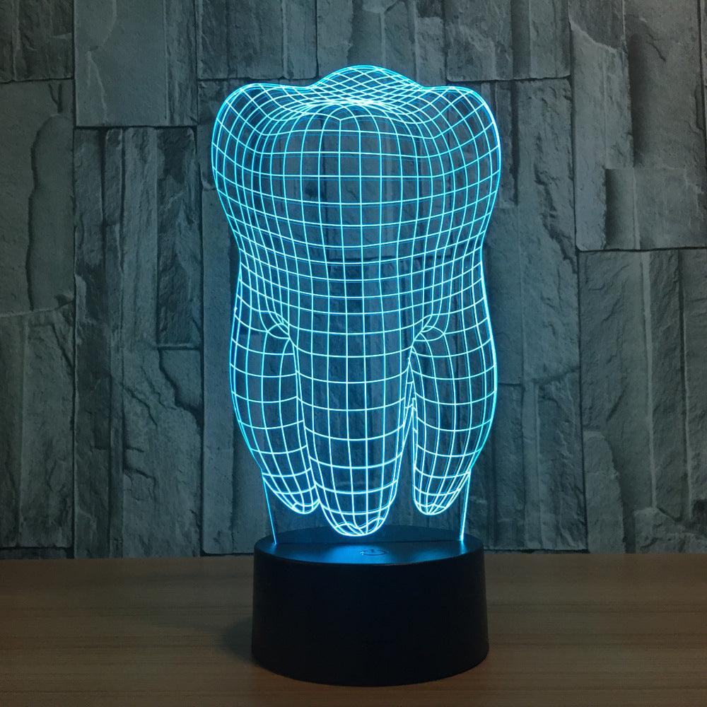 Tooth Sculpture Illusion Lamp-3D Optical Lamp