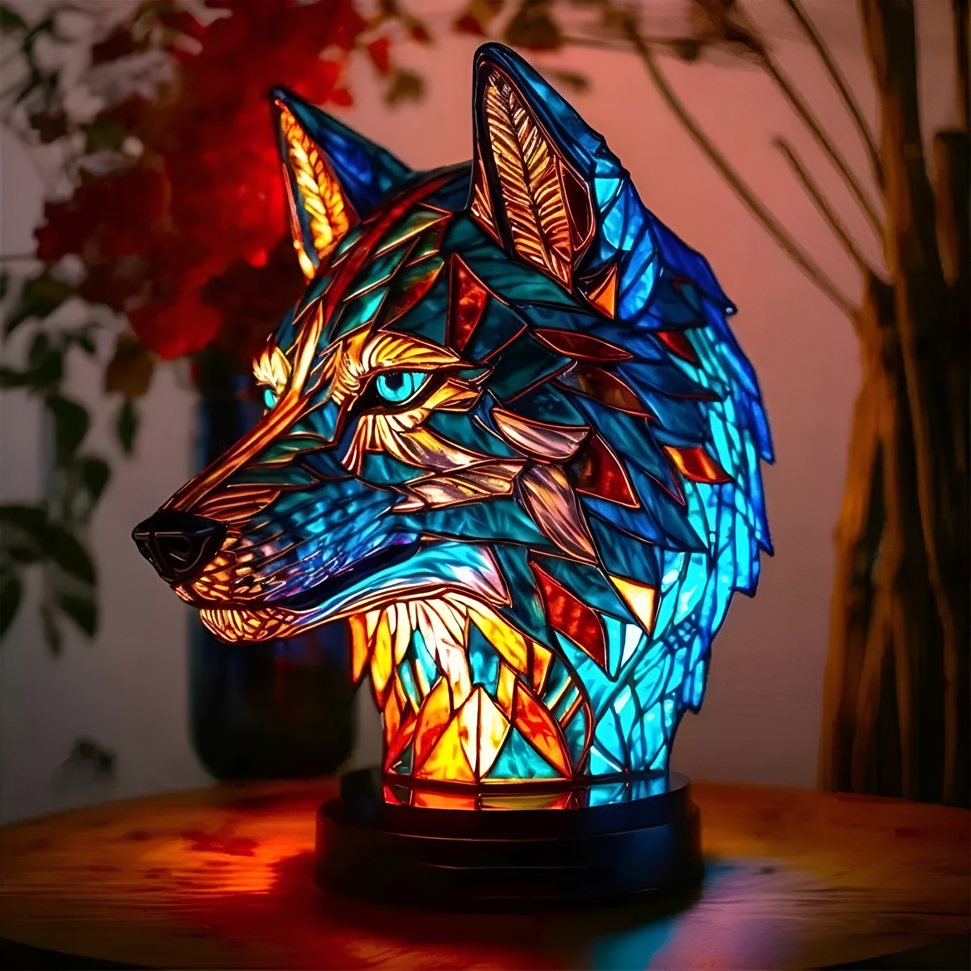 Retro Inspired Glass Bedside Lamp