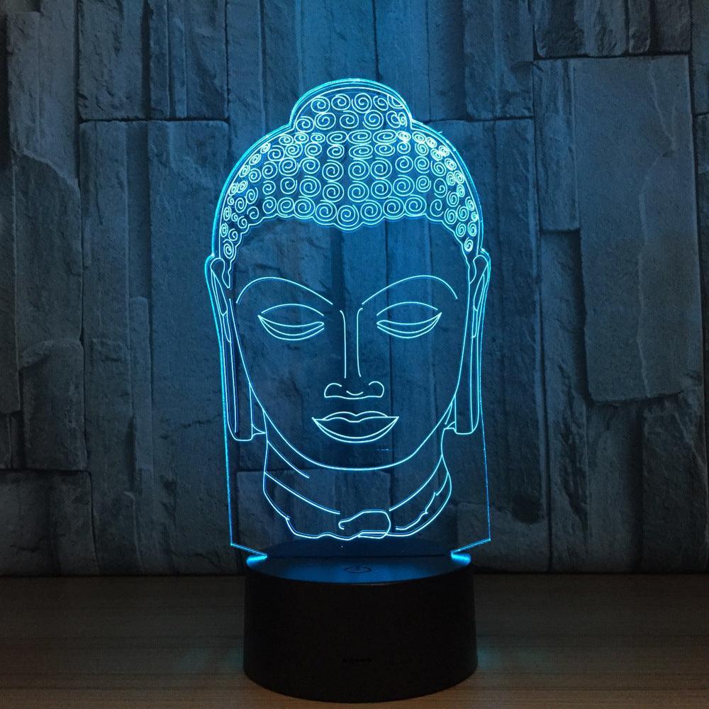Sakyamuni Buddaha 3D Optical Illusion Lamp - 3D Optical Lamp