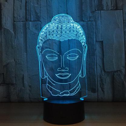 Sakyamuni Buddaha 3D Optical Illusion Lamp - 3D Optical Lamp