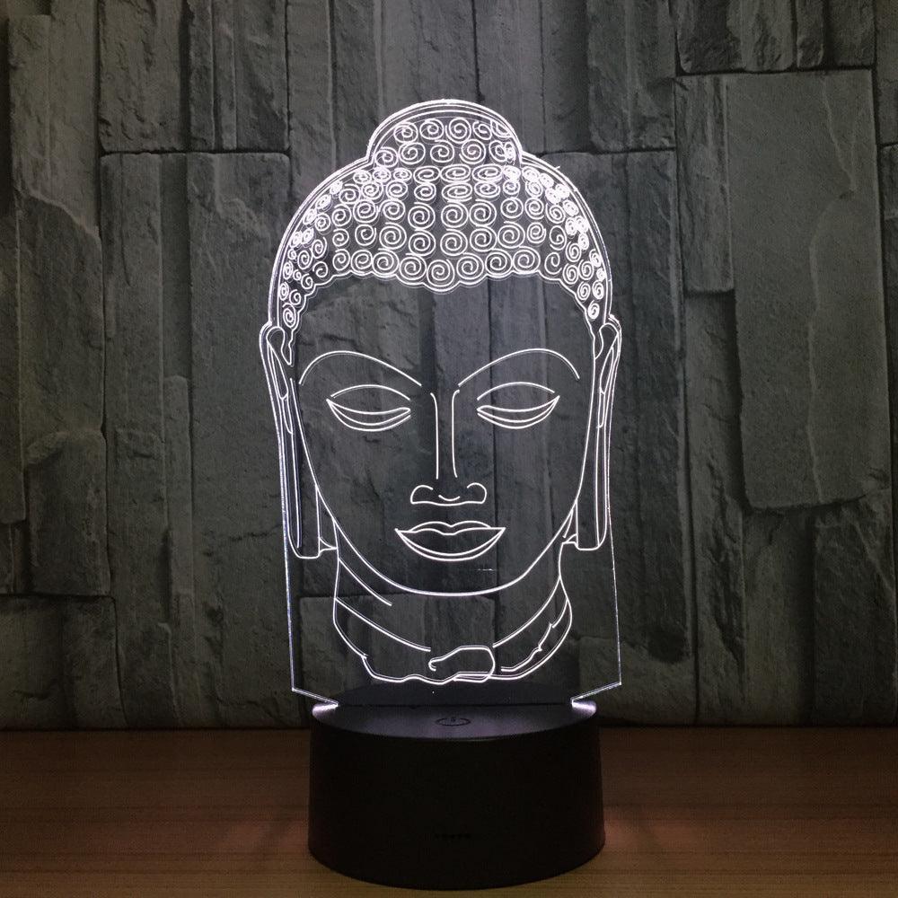 Sakyamuni Buddaha 3D Optical Illusion Lamp - 3D Optical Lamp