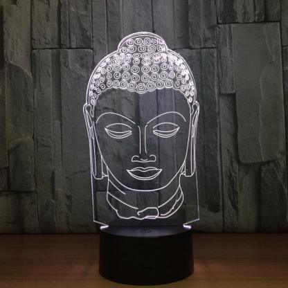Sakyamuni Buddaha 3D Optical Illusion Lamp - 3D Optical Lamp