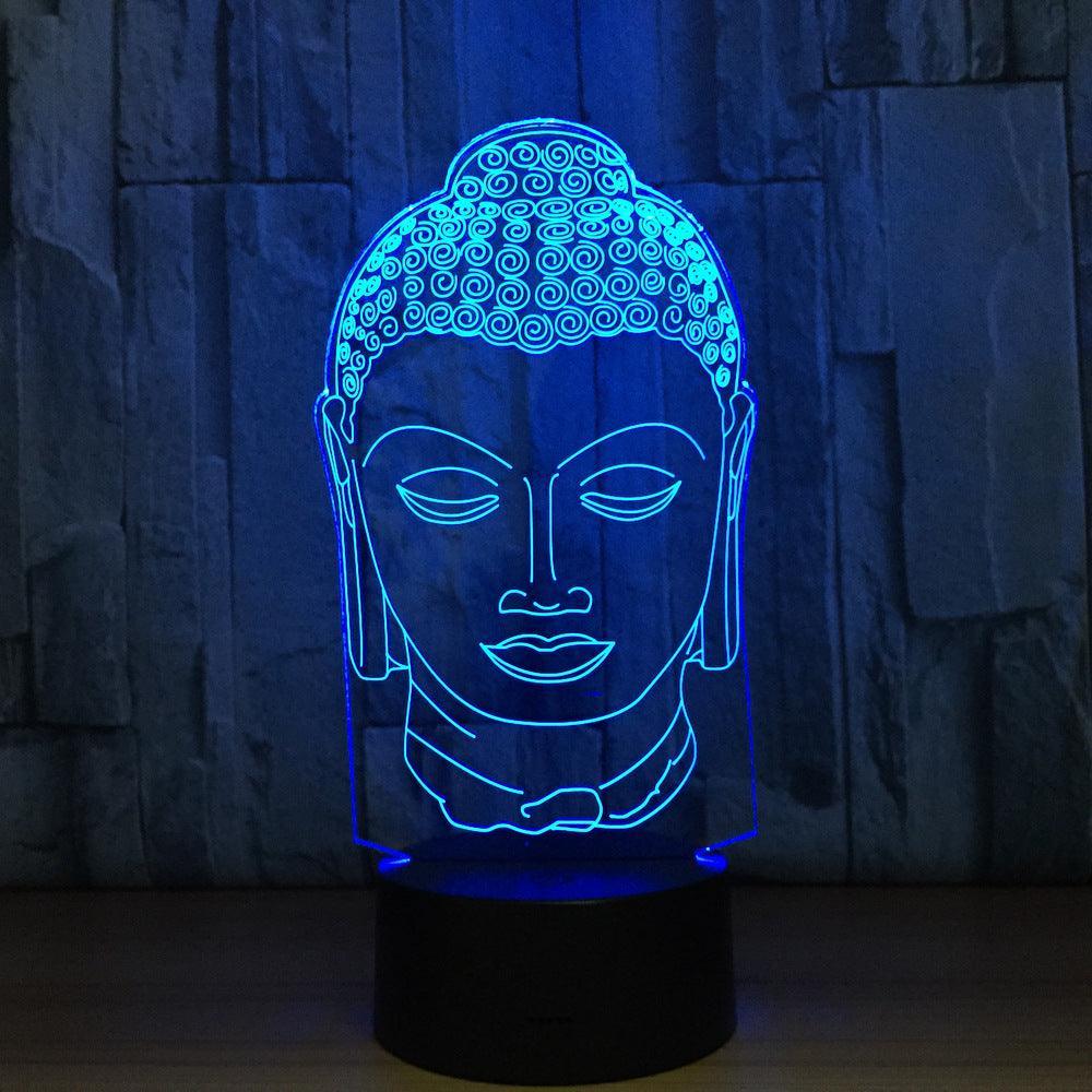 Sakyamuni Buddaha 3D Optical Illusion Lamp - 3D Optical Lamp