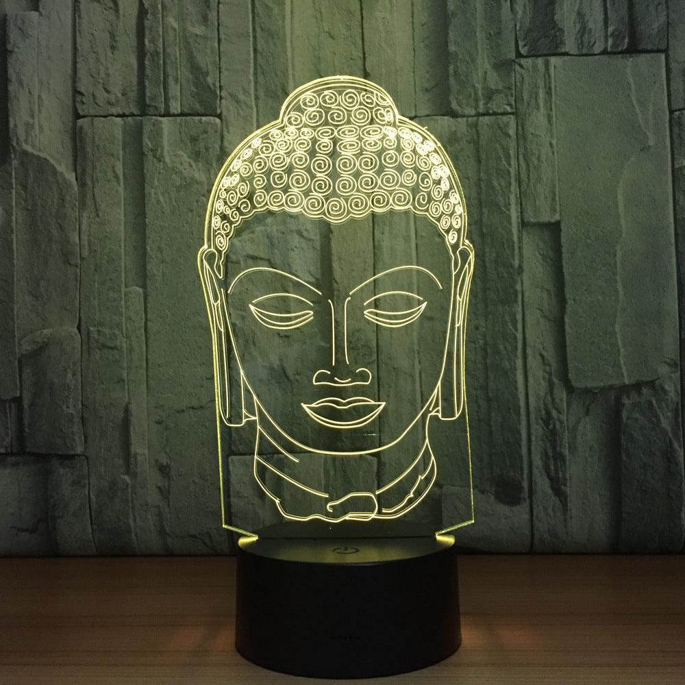 Sakyamuni Buddaha 3D Optical Illusion Lamp - 3D Optical Lamp