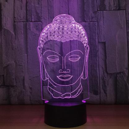Sakyamuni Buddaha 3D Optical Illusion Lamp - 3D Optical Lamp