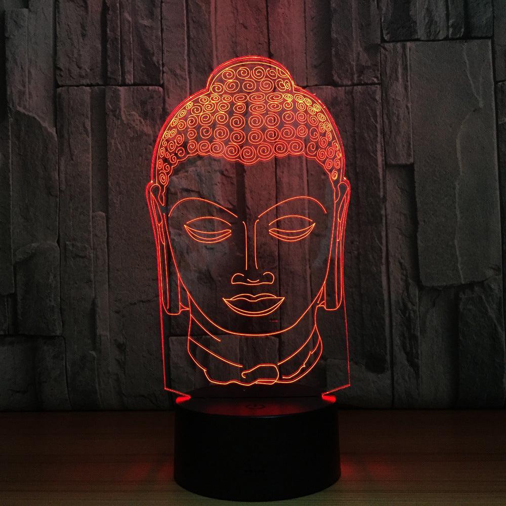 Sakyamuni Buddaha 3D Optical Illusion Lamp - 3D Optical Lamp