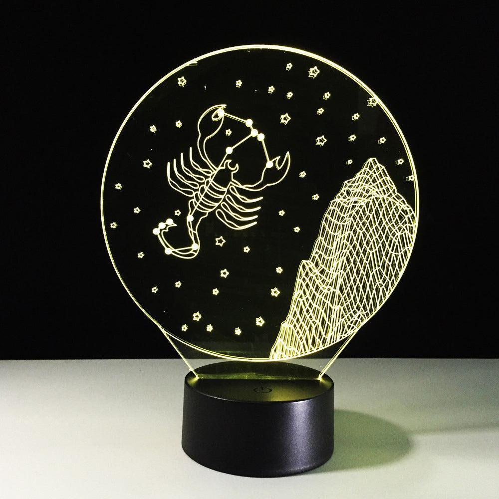 Scorpio Horoscope 3D Optical Illusion Lamp - 3D Optical Lamp