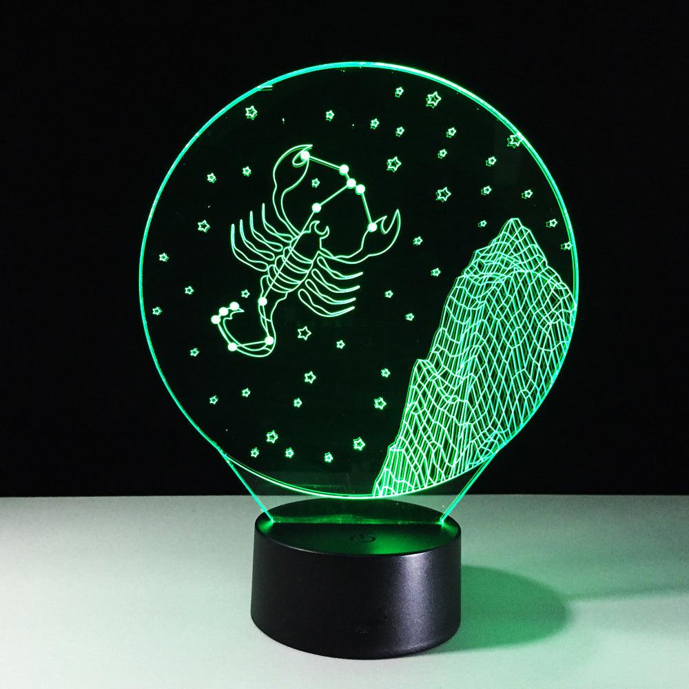 Scorpio Constellation LED Lamp-3D Optical Lamp