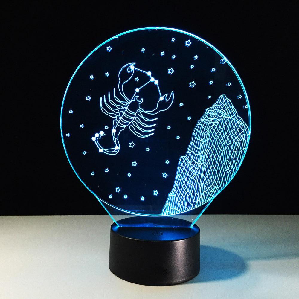 Scorpio Constellation LED Lamp-3D Optical Lamp