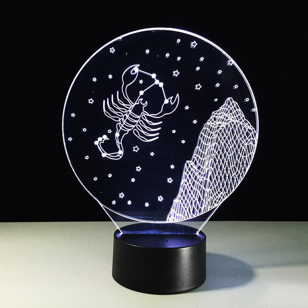 Scorpio Horoscope 3D Optical Illusion Lamp - 3D Optical Lamp