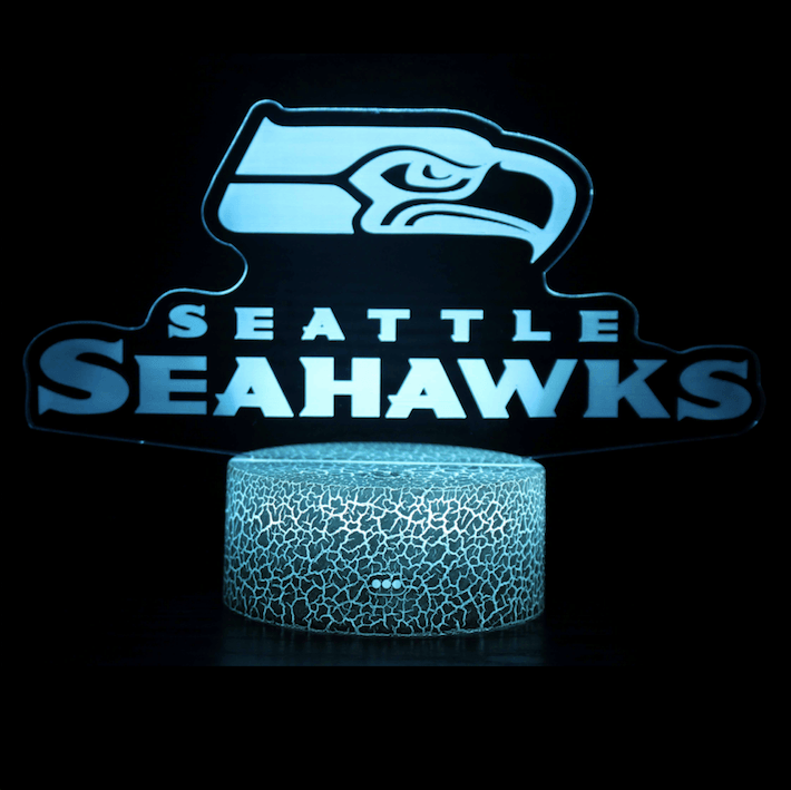 Seattle Seahawks 3D Optical Illusion Lamp - 3D Optical Lamp