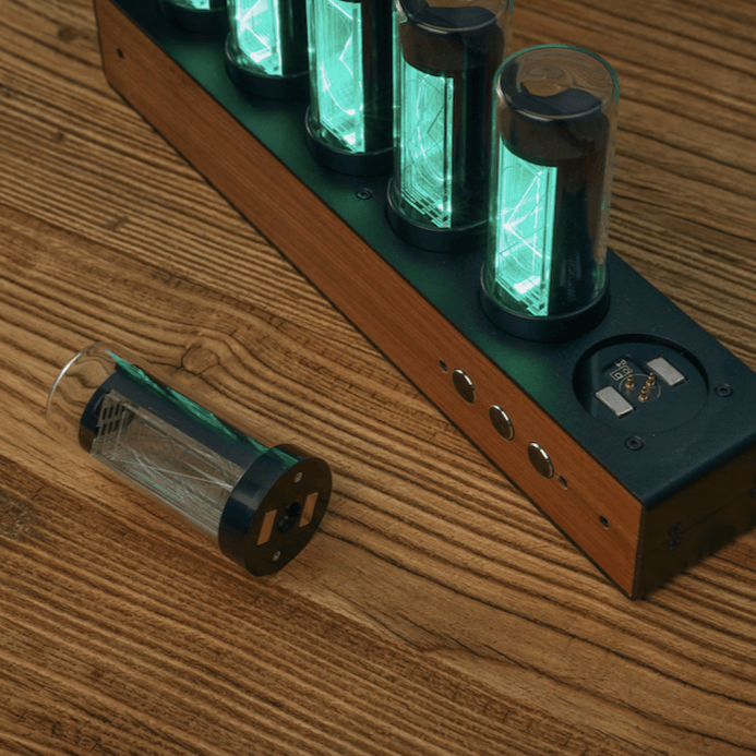 Vintage 3D LED Industrial Wind Clock-3D Optical Lamp