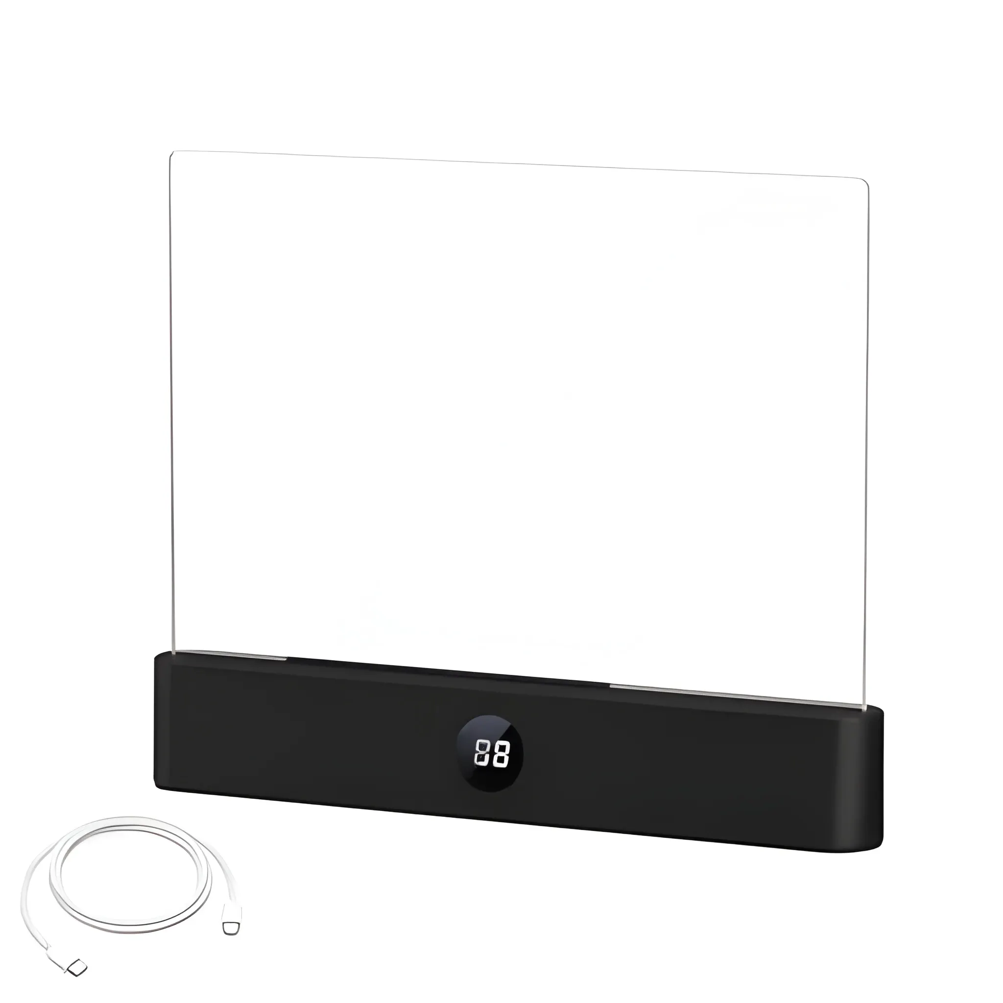 Smart LED Reading Light Book Light Treasure Box Rechargeable Clear LED Flat Reading Light Timer Doodleable Study Lamp