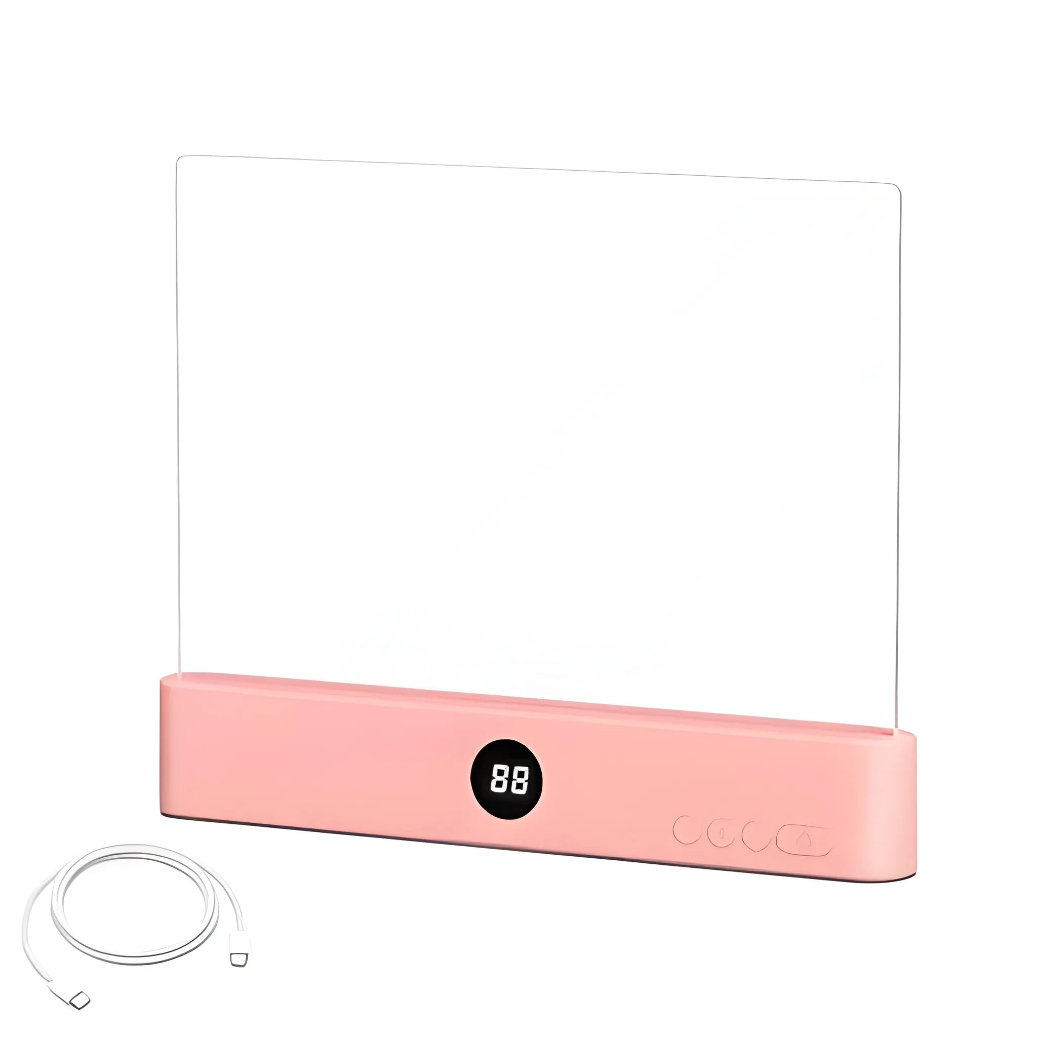Smart LED Reading Light Book Light Treasure Box Rechargeable Clear LED Flat Reading Light Timer Doodleable Study Lamp