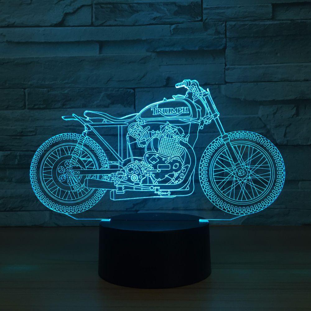 Spawn Sanchez Motorcycle Bike 3D Optical Illusion Table Lamp - 3D Optical Lamp