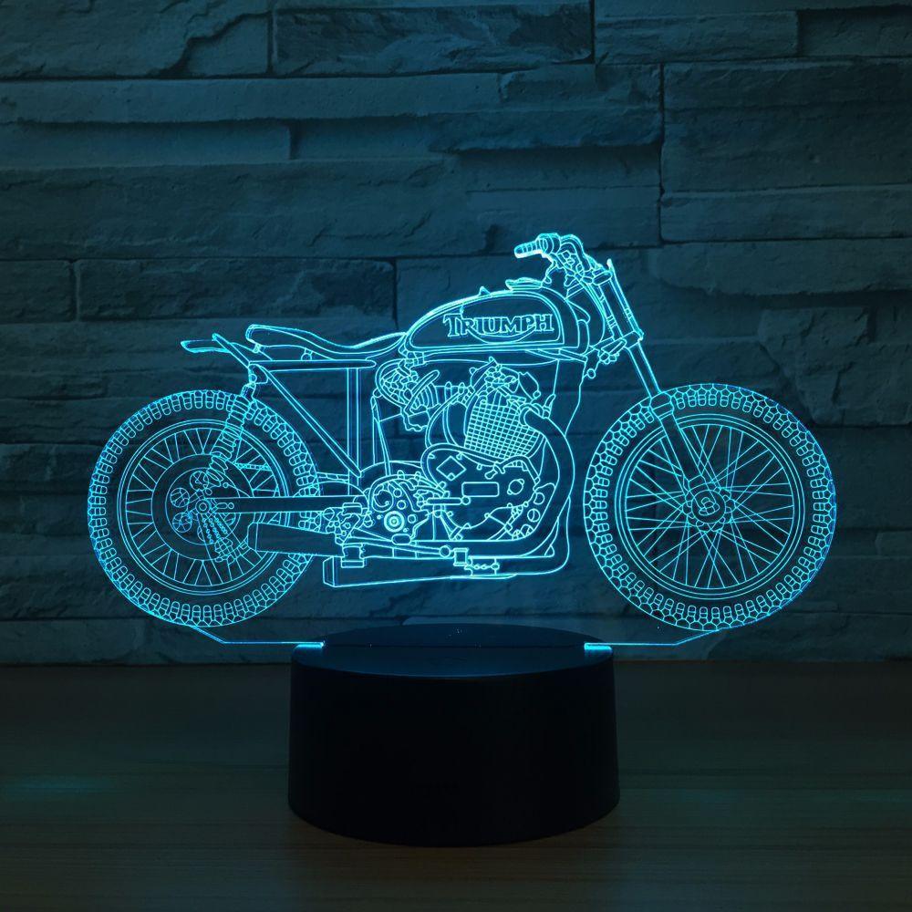 Spawn Sanchez Motorcycle Bike 3D Optical Illusion Table Lamp - 3D Optical Lamp