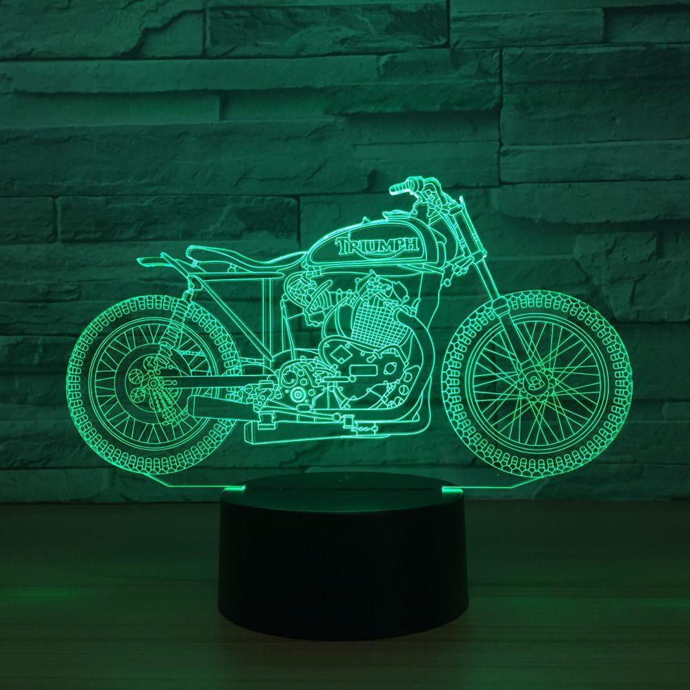Spawn Sanchez Motorcycle Bike 3D Optical Illusion Table Lamp - 3D Optical Lamp