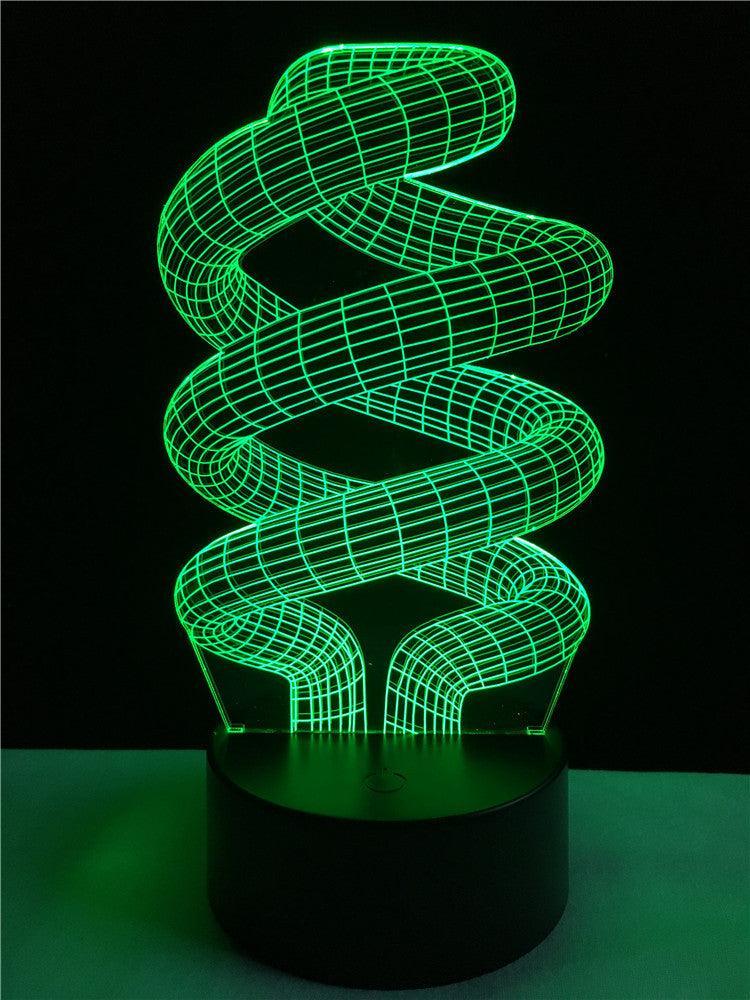 Spiral Ring Illusion Lamp-3D Optical Lamp