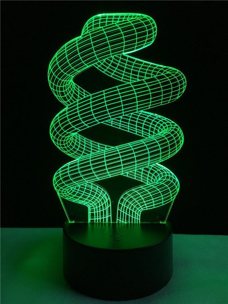 Spiral Ring Illusion Lamp-3D Optical Lamp