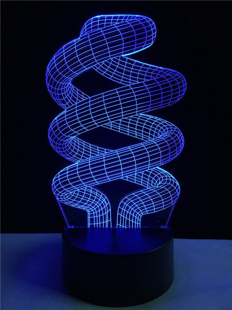 Spiral Ring Illusion Lamp-3D Optical Lamp