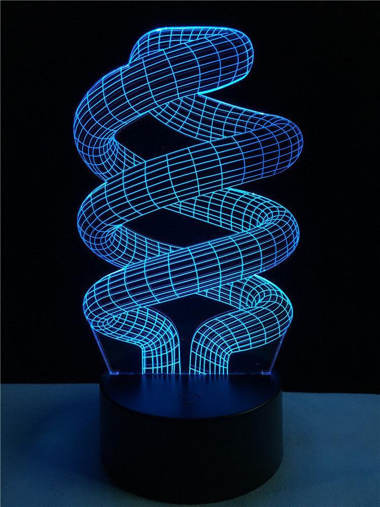 Spiral Ring Illusion Lamp-3D Optical Lamp