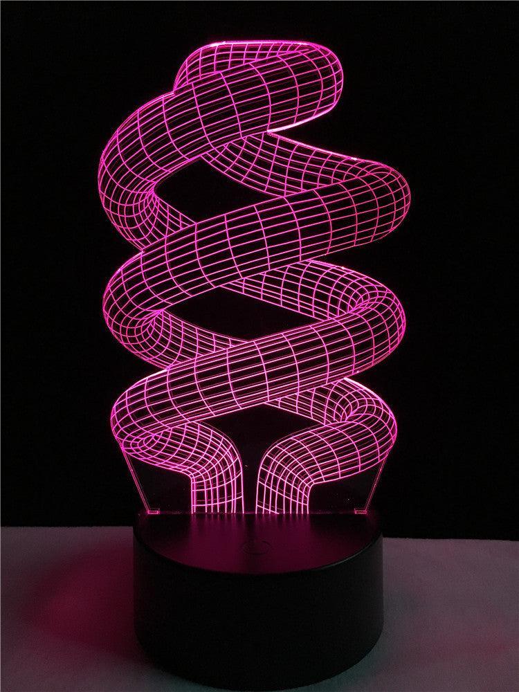 Spiral Ring Illusion Lamp-3D Optical Lamp