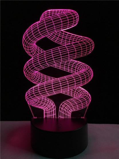 Spiral Ring Illusion Lamp-3D Optical Lamp