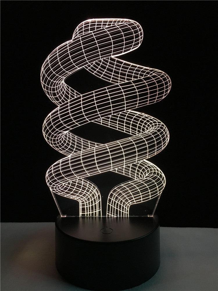 Spiral Ring Illusion Lamp-3D Optical Lamp