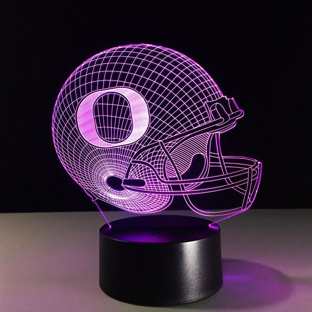 Oregon Ducks 3D Optical Illusion Lamp - 3D Optical Lamp