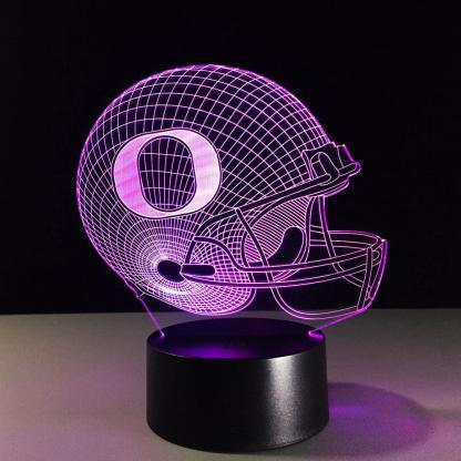 Oregon Ducks 3D Optical Illusion Lamp - 3D Optical Lamp
