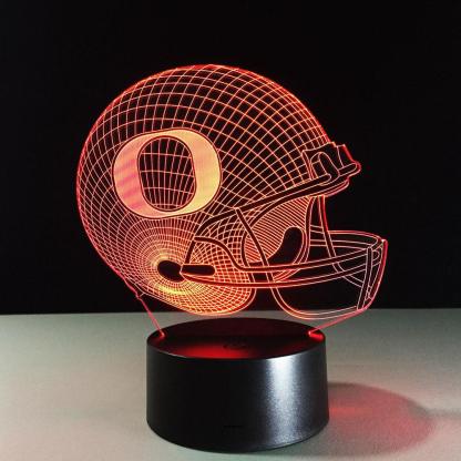 Oregon Ducks 3D Optical Illusion Lamp - 3D Optical Lamp