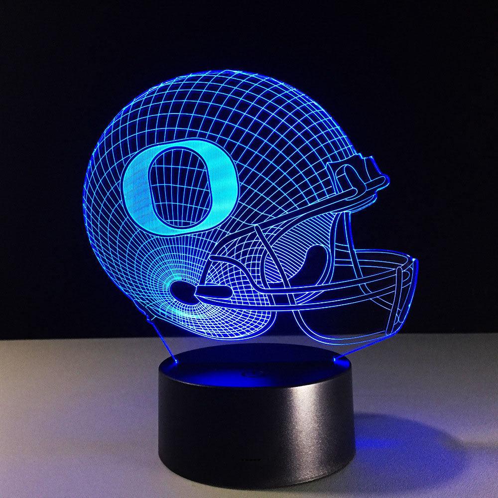 Oregon Ducks 3D Optical Illusion Lamp - 3D Optical Lamp