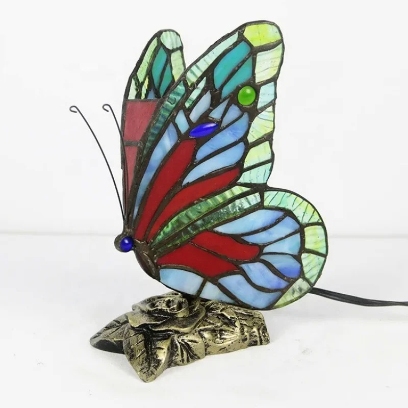 Stained Glass Tiffany Butterfly Lamps