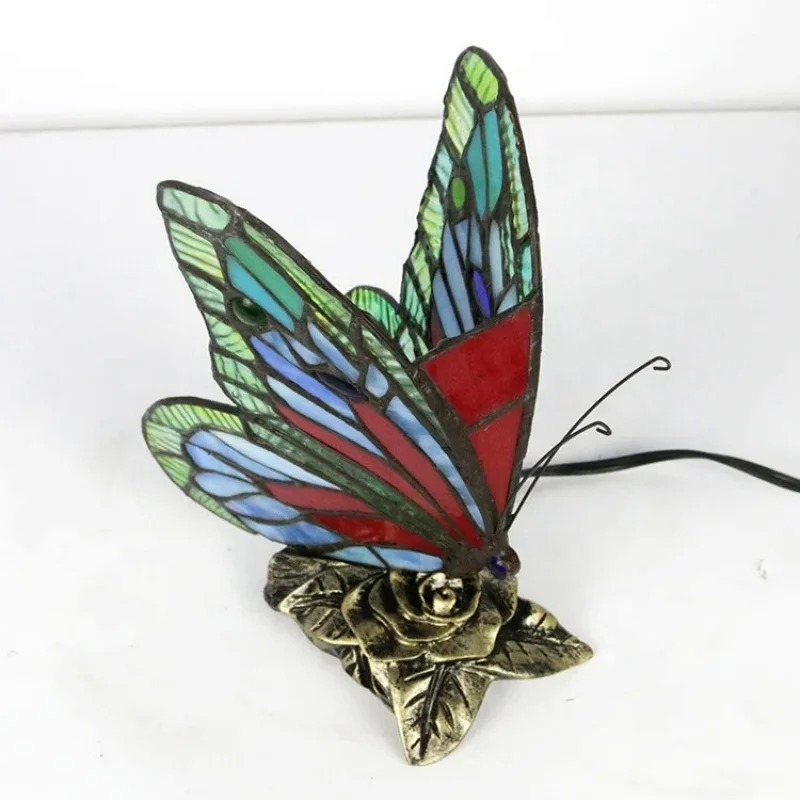 Stained Glass Tiffany Butterfly Lamps