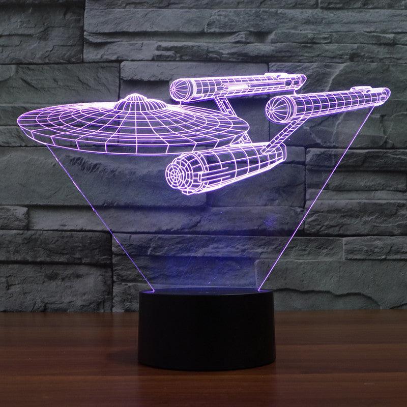 Enterprise Ship Display Lamp-3D Optical Lamp