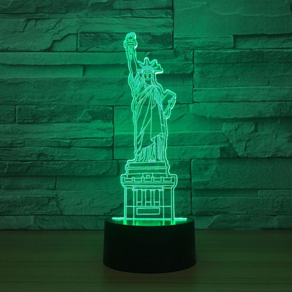 Statue of liberty 3D Optical Illusion Lamp - 3D Optical Lamp