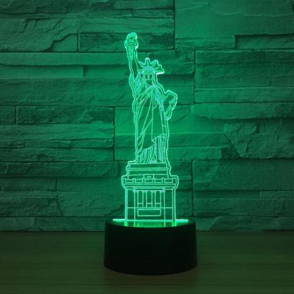 Statue of liberty 3D Optical Illusion Lamp - 3D Optical Lamp