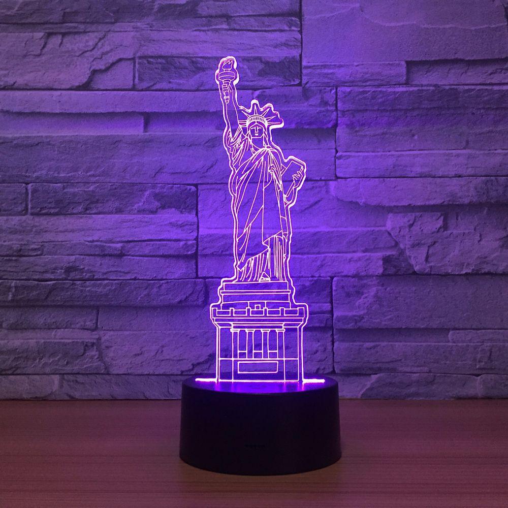 Statue of liberty 3D Optical Illusion Lamp - 3D Optical Lamp