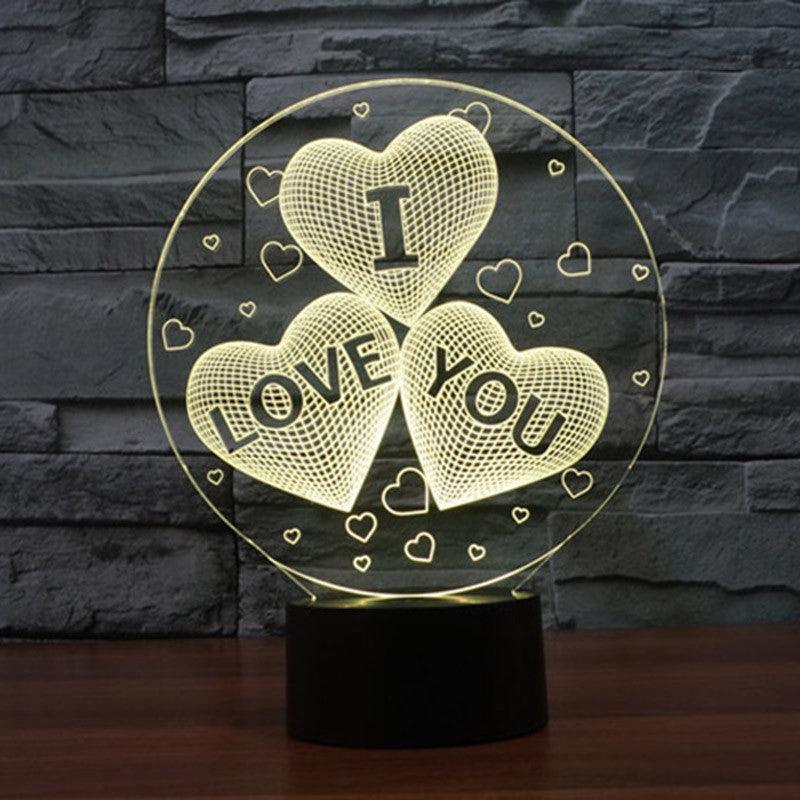 I Love You Lamp-3D Optical Lamp
