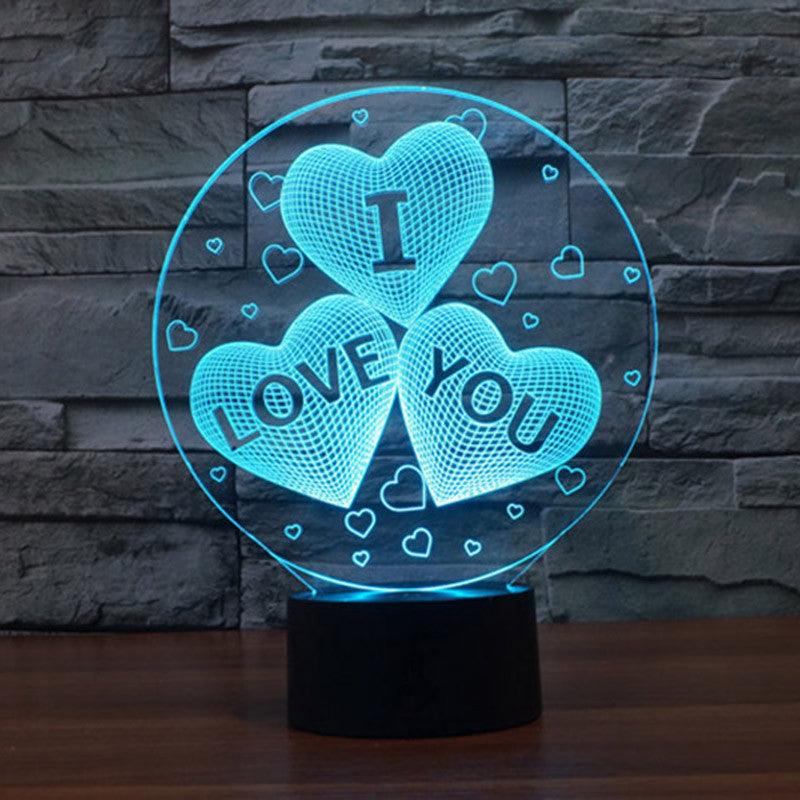 I Love You Lamp-3D Optical Lamp