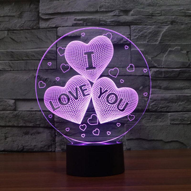 I Love You Lamp-3D Optical Lamp