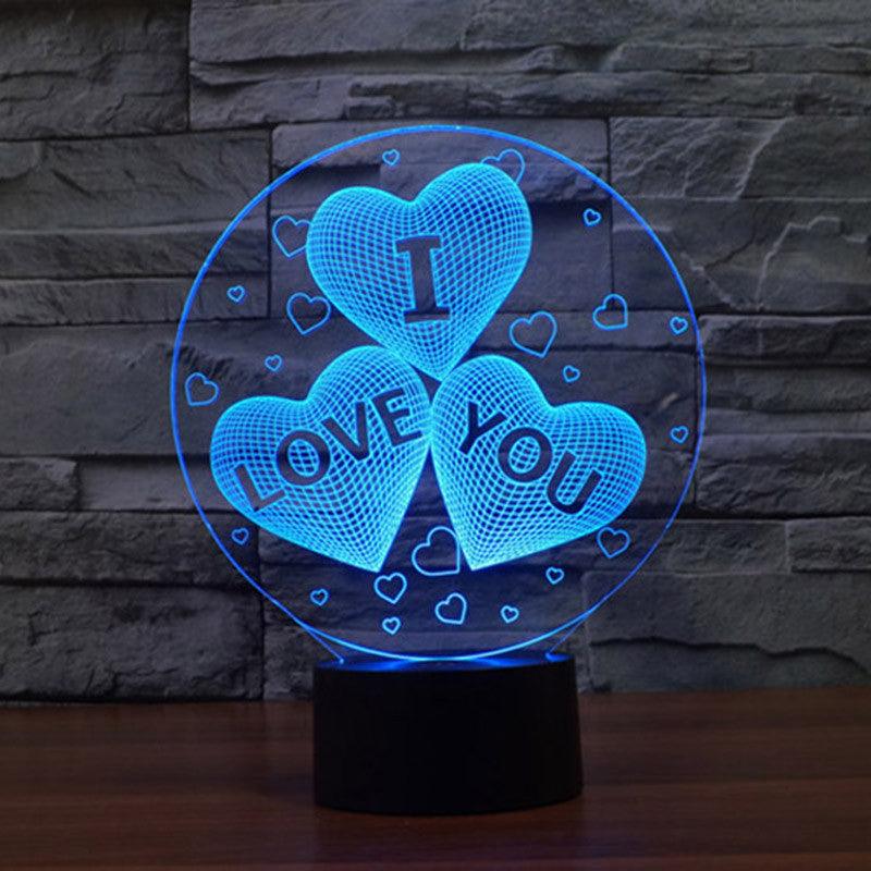 I Love You Lamp-3D Optical Lamp
