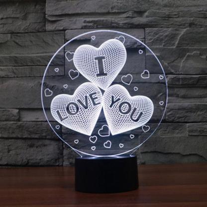 I Love You Lamp-3D Optical Lamp