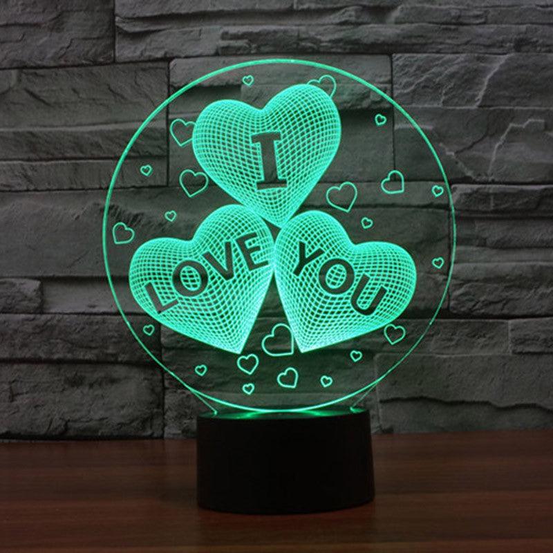 I Love You Lamp-3D Optical Lamp