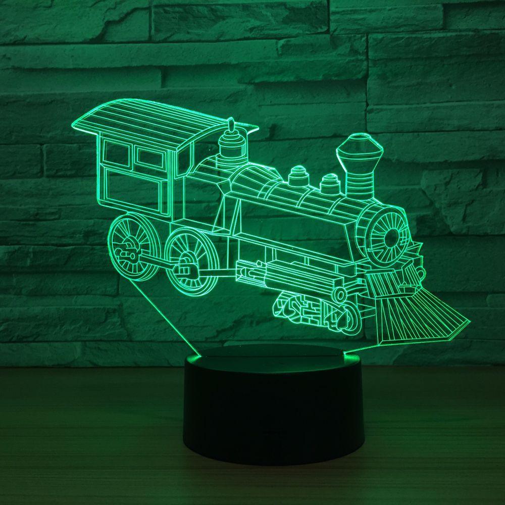 Vintage Train Illusion Lamp-3D Optical Lamp